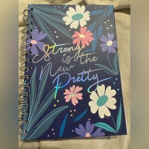 Floral Spiral Notebook with Inspirational Quote
